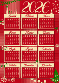 STROFINACCIO BENNY CALENDARIO 60X80 Tellini S.r.l. Ingrosso Abbigliamento
